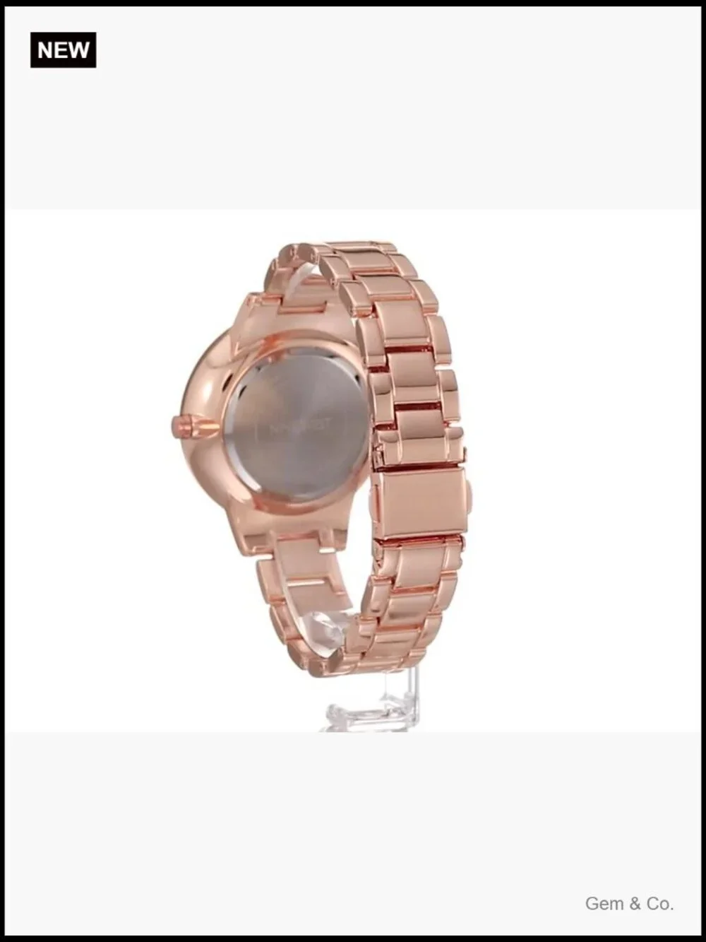 Crystal Accented Bracelet Watch with Japanese Quartz Movement